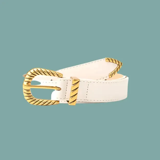 Rippled Buckle Belt