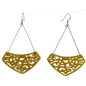 Simone Lace Earrings in Mustard Faire Collection