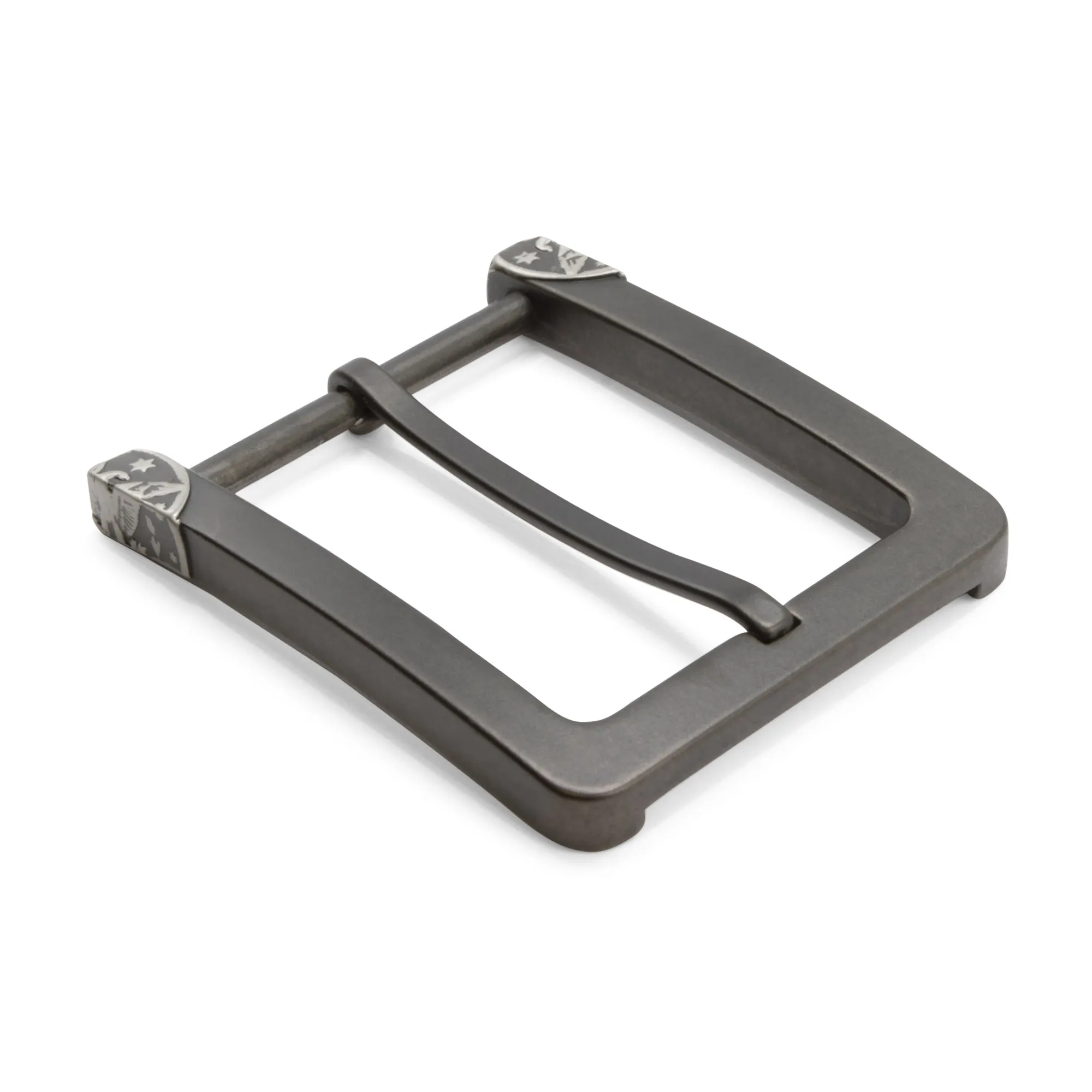 Square Edge Corner Detail Prong Buckle 40mm