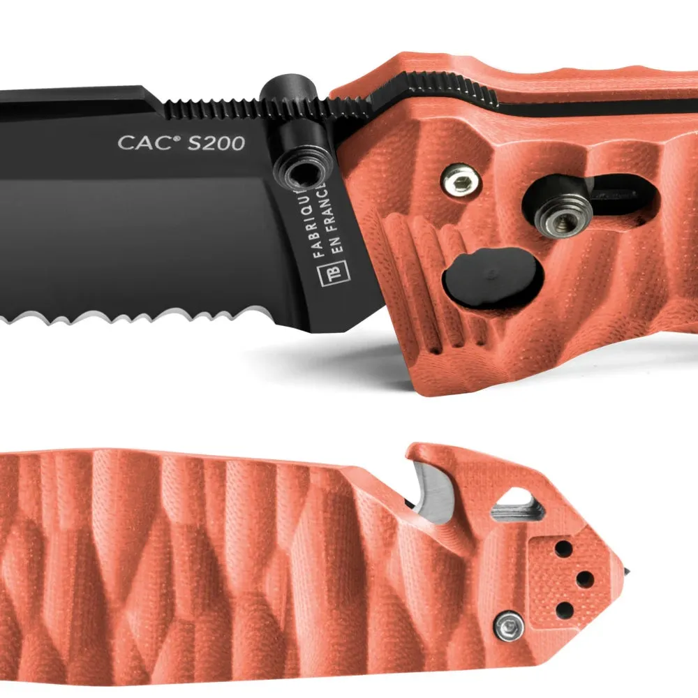 TB Outdoor G10 - CAC S200 Serrated Nitrox® Blade