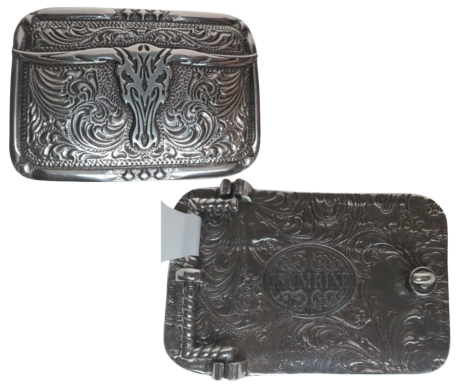 The "Bakewell Longhorn" Western Buckle