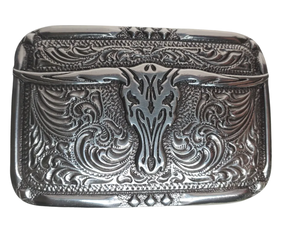 The "Bakewell Longhorn" Western Buckle