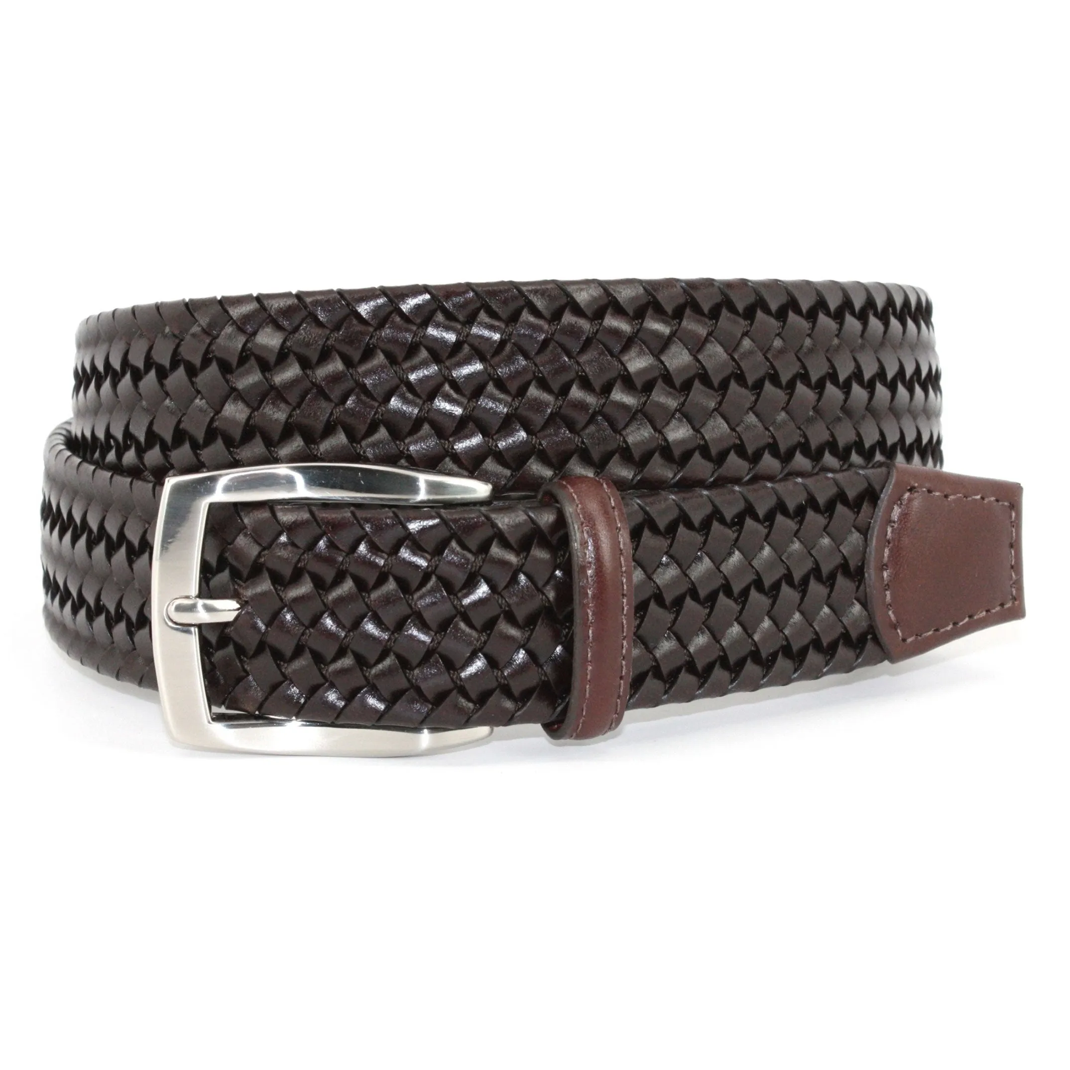 Torino Italian Woven Stretch Leather Belt