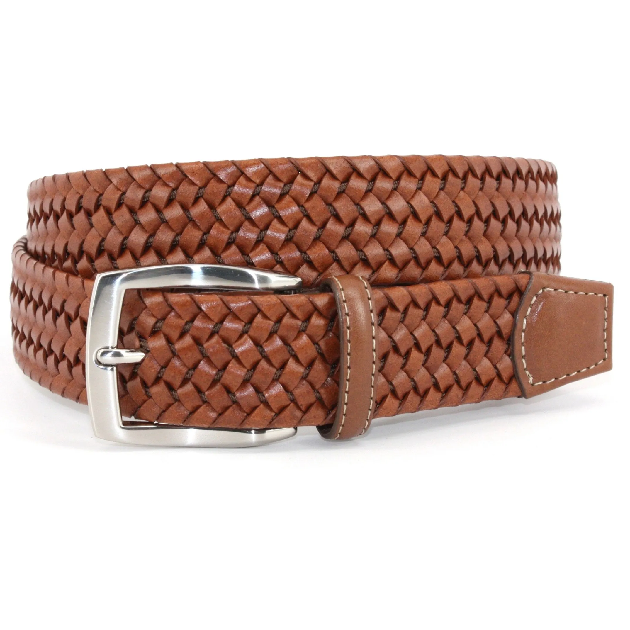 Torino Italian Woven Stretch Leather Belt