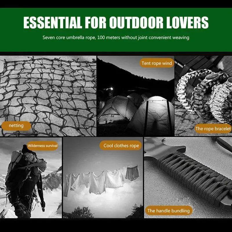 Ultimate Survival Paracord Kit: Versatile Adventure Tool for Outdoor Enthusiasts