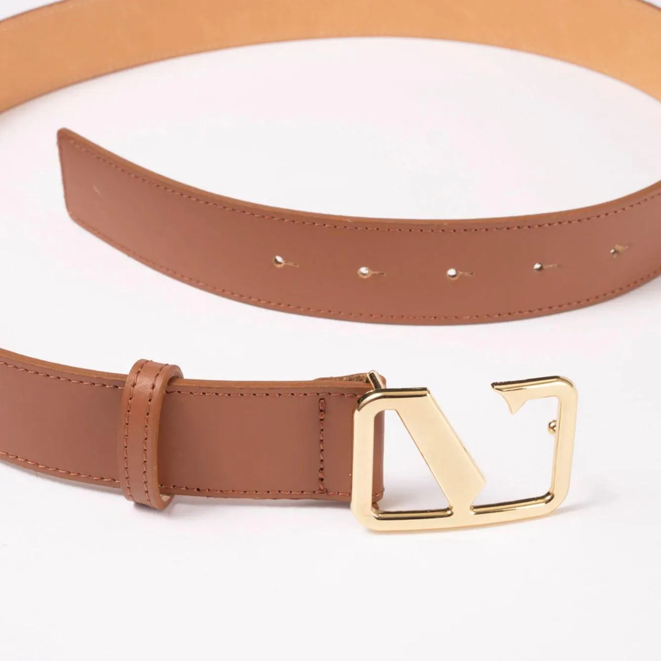 Victoria Smooth Leather Belt | Tan