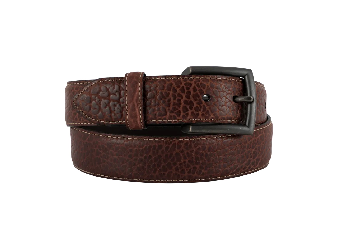 Vintage Bison 1.5" Horizon Leather Belt - Brown